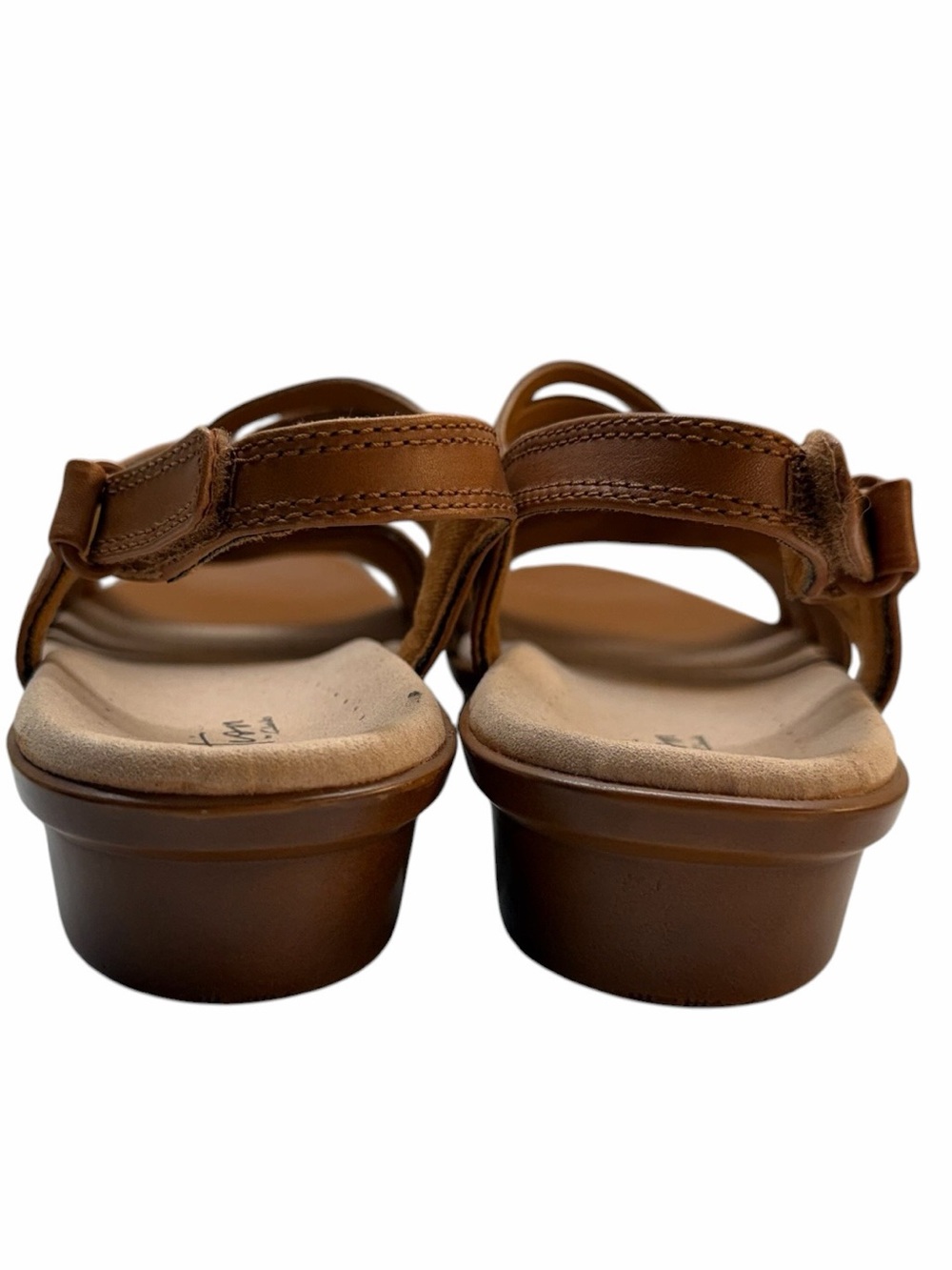 Clarks Loomis Cassey Tan Leather Comfort Sandals Women’s 7M NEW - Picture 6 of 9